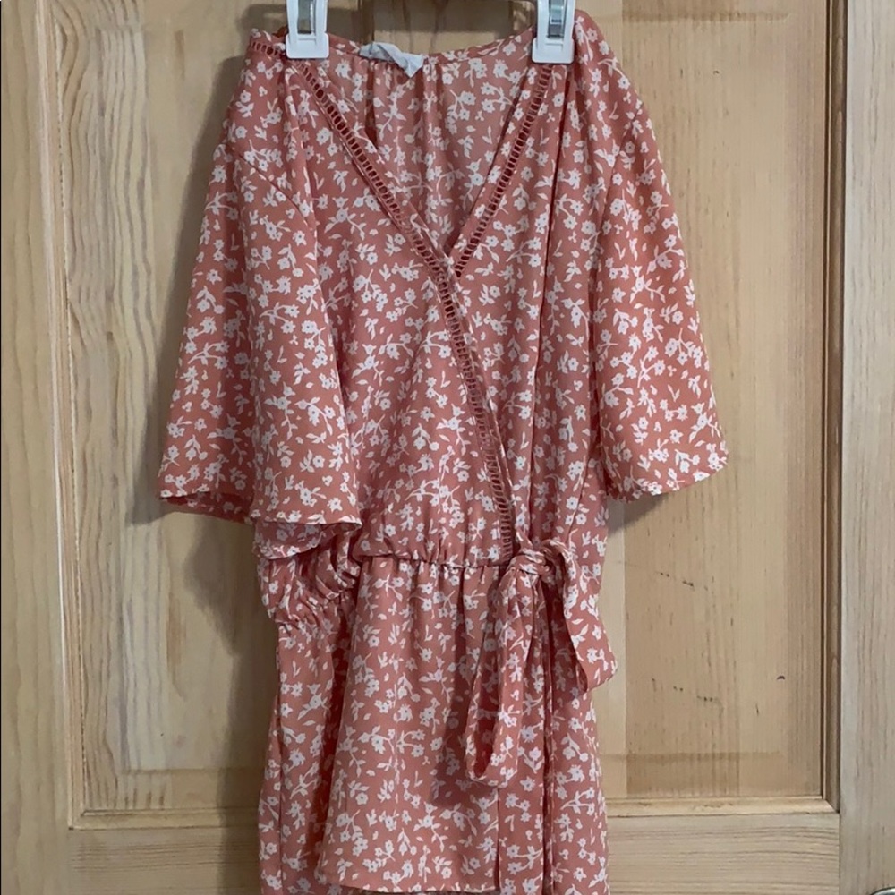 Pink/peach Floral Top